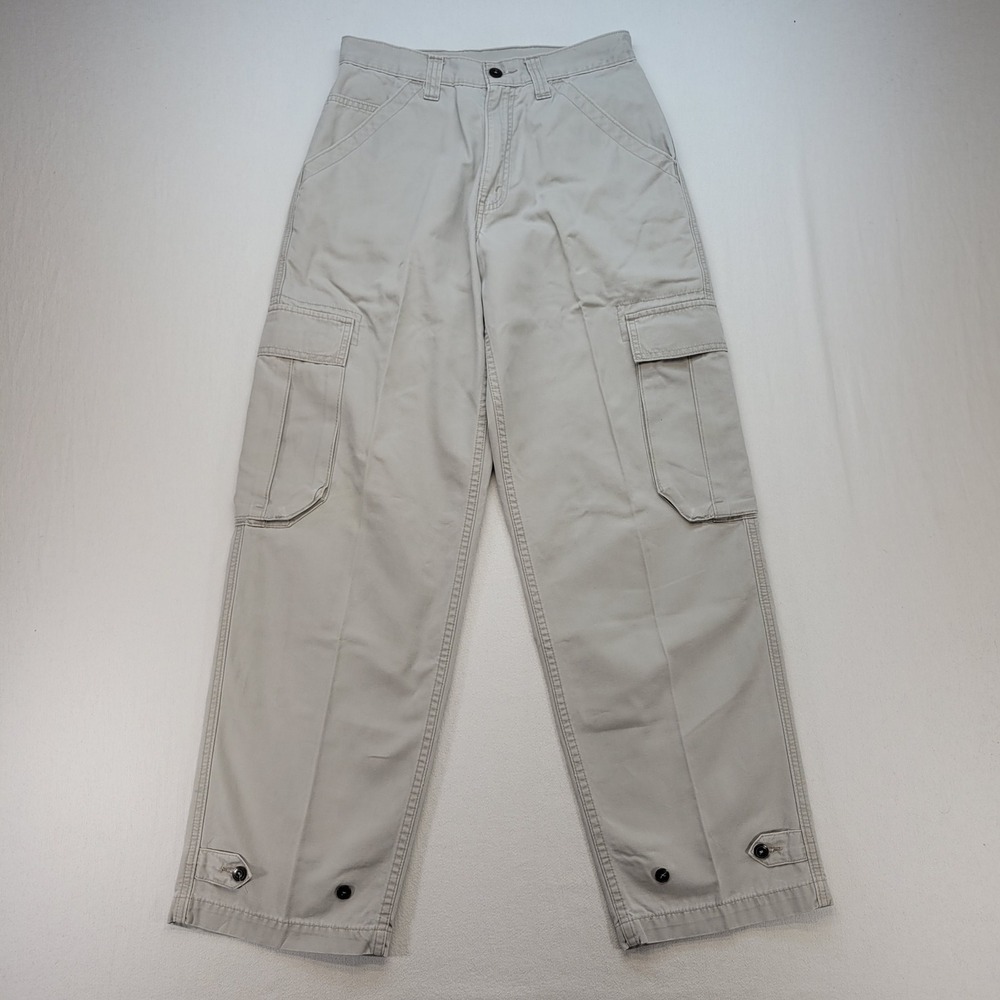 Levi's Cargo Pants Vintage 90s Men 29x32 Beige Workwear Dry Goods Canvas Utility